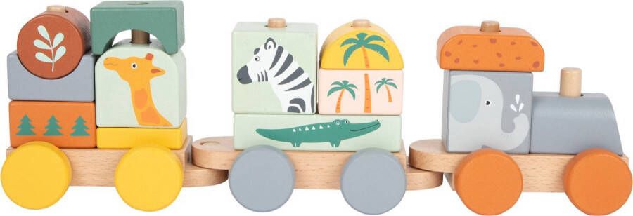 Houten speelgoed dieren trein speelgoedtrein hout pastel