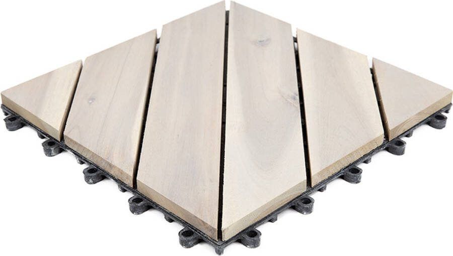 Houten terrastegels 9 stuks Acacia tegel Varde 30x30cm Per 0 81 m²