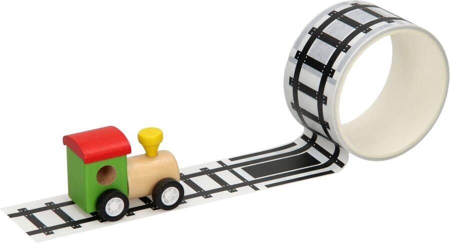 Houten Trein met Wegtape 8mtr