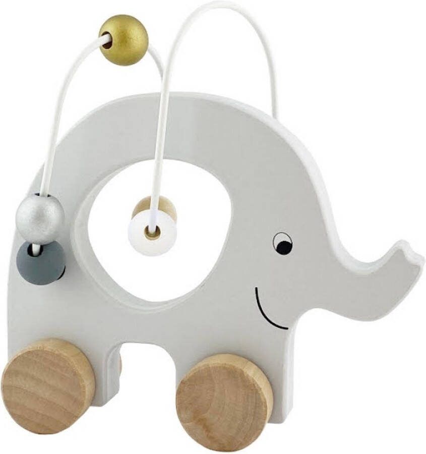 Houten trekfiguur olifant JaBaDaBaDo