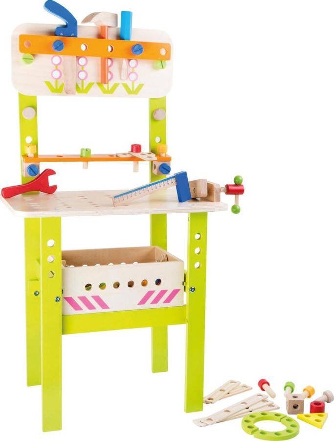 Houten werkbank kinderen Werkbank Spring Large werkbank speelgoed houten speelgoed vanaf 3 jaar
