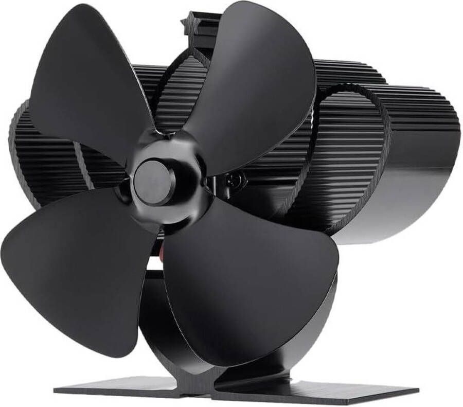 Houtkachel Ventilator 4 Blade Heat Powered Fornuis Ventilator Heater Eco Rustige Houtbrander Efficiënte Warmte Distributie Houtkachel Ventilator