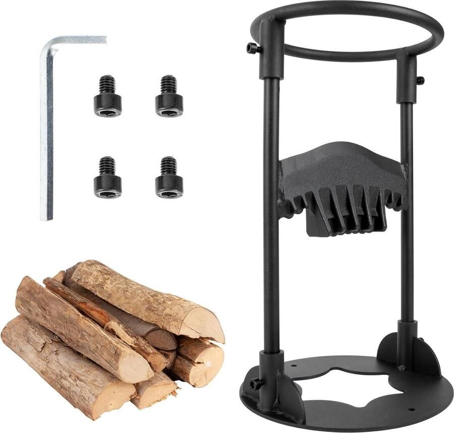 Houtklover Handmatige houtsplijter snel splijtgereedschap afneembaar kindling splitter camping thuis BBQ open haard draagbare brandhoutsplijter koolstofstaal 21 x 31 cm Houtklover