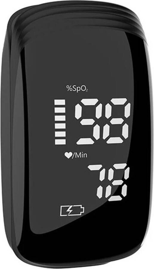 HSMN Zuurstofmeter Vinger Hartslagmeter Saturatiemeter Pulse Oximeter Oplaadbaar