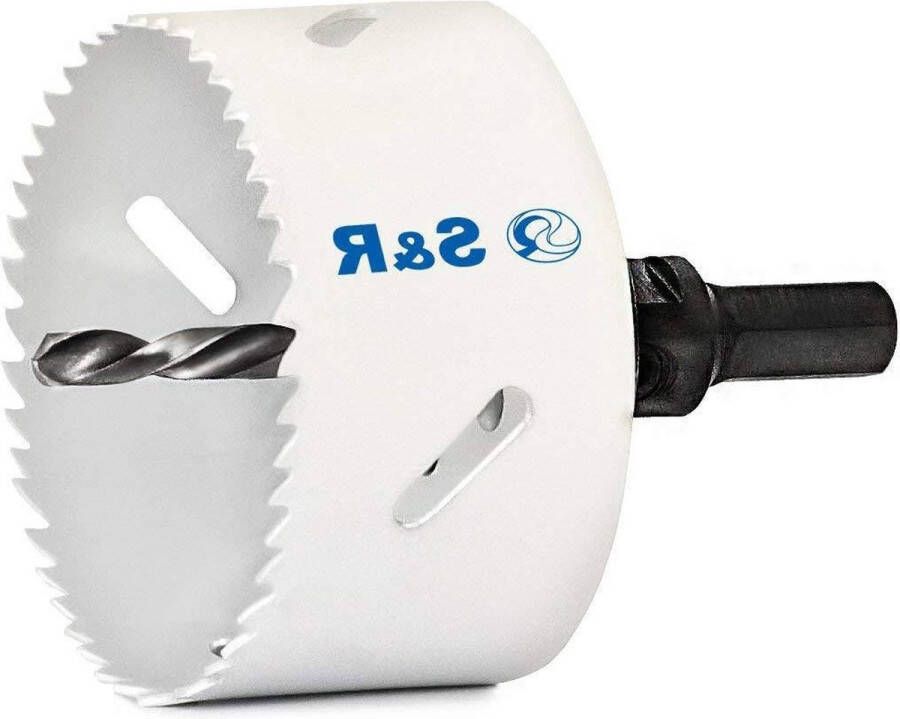 HSS bimetaal gatenzaag 51 mm met HEX houder Quick en centreerboor voor hout metaal kunststof gipsplaat Made in Germany
