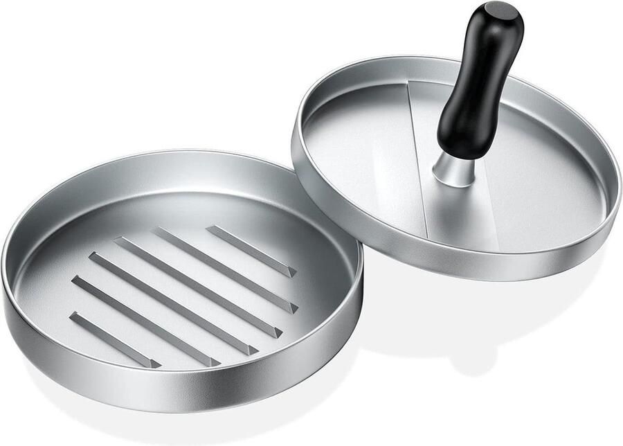 HTML Hamburgerpers van Gegoten Aluminium Grote Hamburgerpers 11 cm Binnendiameter smash burger