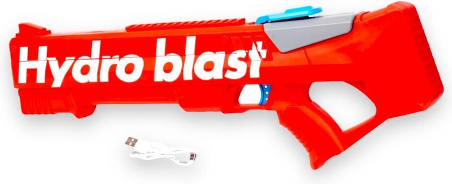 Hydro Blast Watergun Electric Oplaadbare automatisch elektrische waterpistool USB-C Incl. oplaadkabel Ingebouwde accu 700ml Schiet tot wel 6 meter ver Splash ( Rood )