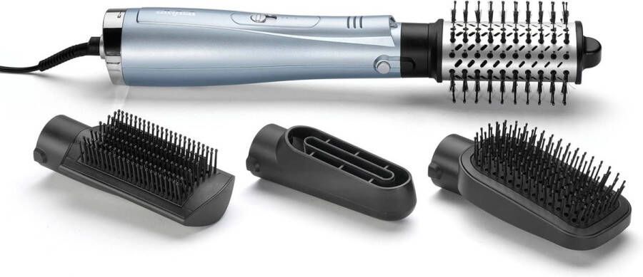 Hydro Fusion Smooth & Shape Föhnborstel Multistyler voor Föhnen Steilen Volume en Glad maken met 4 opzetstukken Dubbele Ionen-Technologie en Anti-Pluis Air Styler