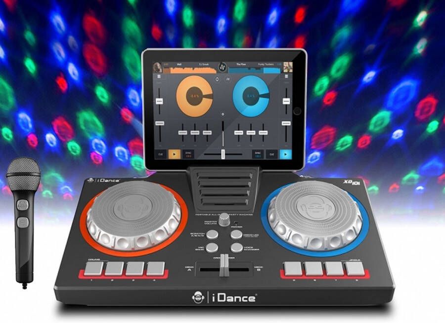 IDance Audio XD101n Zwart DJ controller + microfoon