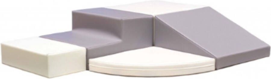 Iglu foam blokken set 5 stuks Grijs wit