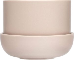 Iittala Nappula Bloempotten voor binnen – Bloempot op Schotel Beige – 170x130 mm