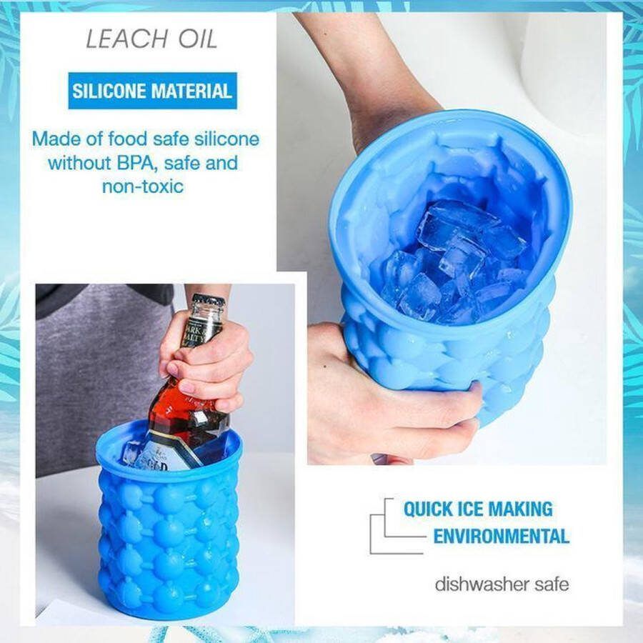 Ijs emmer Icebucket Iceholder Ijsemmer Champagnekoeler Ijscrusher ijsblokjesvorm Ijsblokjeshouder Drank koeler Wijnkoeler ijs emmer Drank koelen Ijscrunchen
