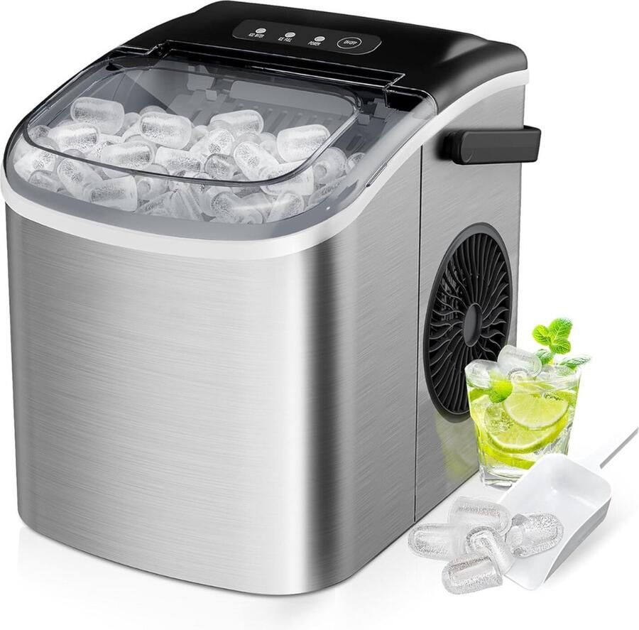 IJsblokjesmachine IJsblokjesmaker Handig op de Camping Hoge Kwaliteit 12KG Dag
