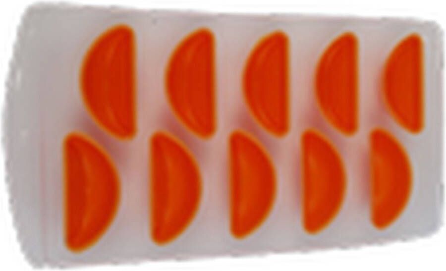 Ijsblokjesmaker Vormpjes Oranje Sinaasappel 10 stuks Ijs Ijsblokje