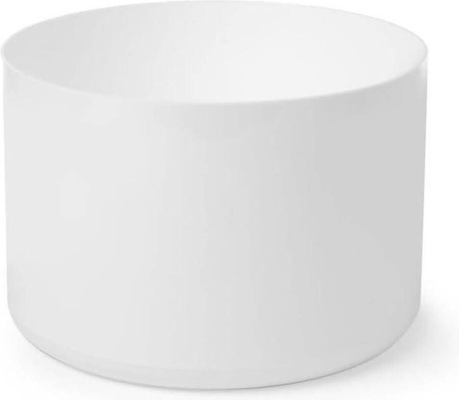 Ijsemmer Container voor Ijsblokjes 10L Dubbelwandig Ø292x(h)220mm Polystyreen Wit en Zwart Ijsemmer dubbelwandig met deksel