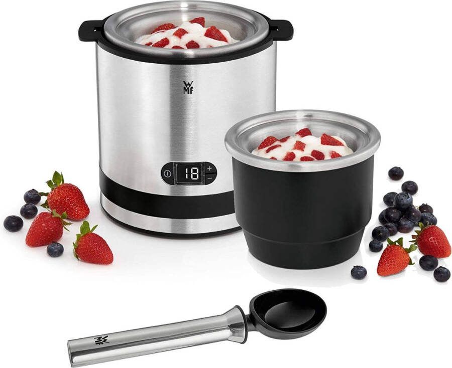 Ijsmachine 3in1 ijsmachine ijsbereider voor frozen yoghurt sorbet en ijs koelelement 300 ml 30-minutentimer frozen yoghurtmachine