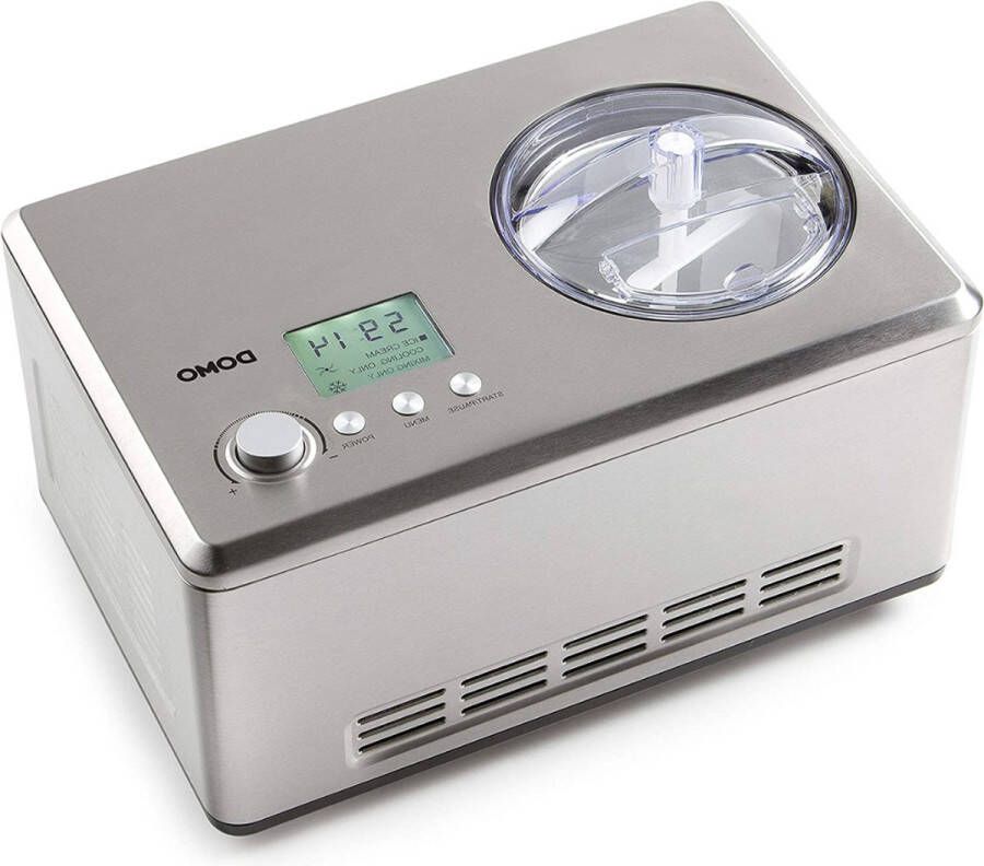 Ijsmachine Roestvrij Staal 2 Liter Zilver [Energieklasse A+]