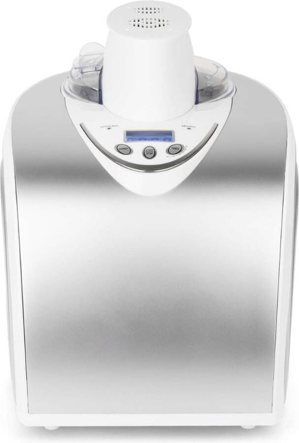 IJsmachine Zelfvriezend Roestvrij Staal 1 Liter Snelle Bereiding Gemakkelijk Zelf IJs Maken Koudhoudfunctie Ook Voor Sorbet- En Yoghurtijs