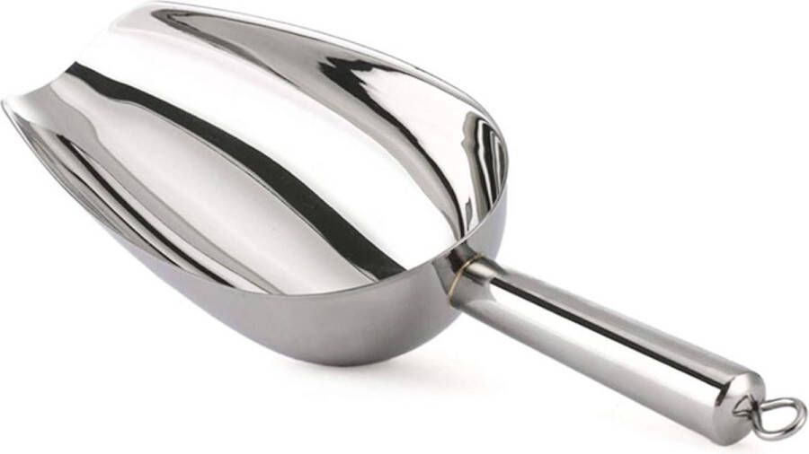 IJsschep roestvrij staal kleine meelschep voederschep afweegschep afwasschep theeschep zakschep voor bar keuken buffet feest hoogwaardig en vaatwasmachinebestendig 148 ml