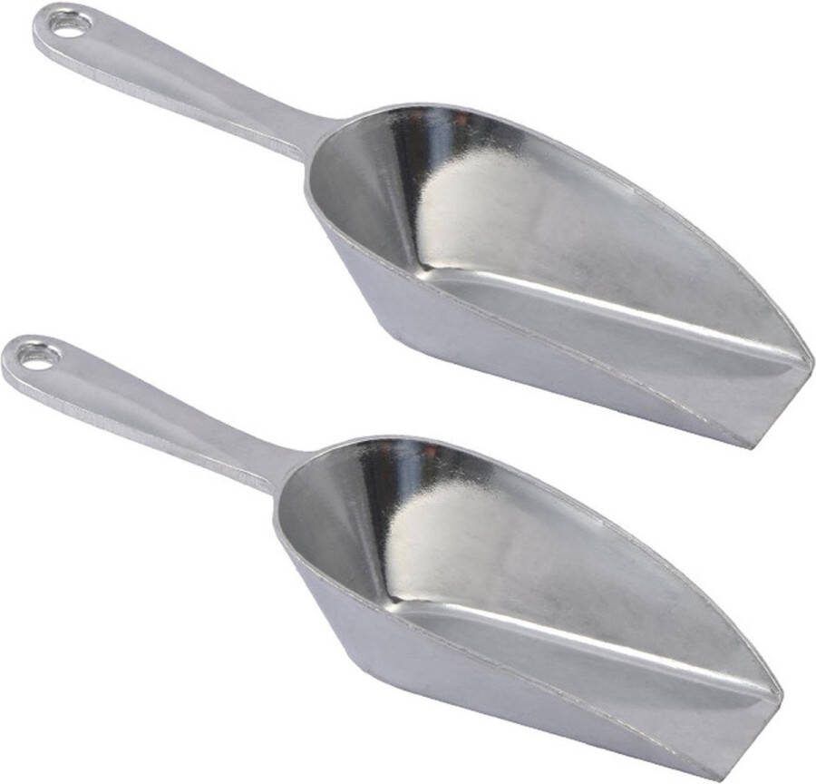 IJsschep Vierkante Mond Aluminiumlegering Multifunctioneel Supermarkt Bar Voedsel Schop Ijslepel 6 inch