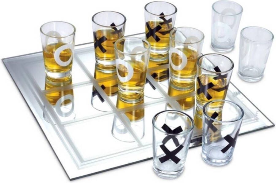 Ilso boter kaas en eieren drankspel drink spel tic tac toe shotglazen