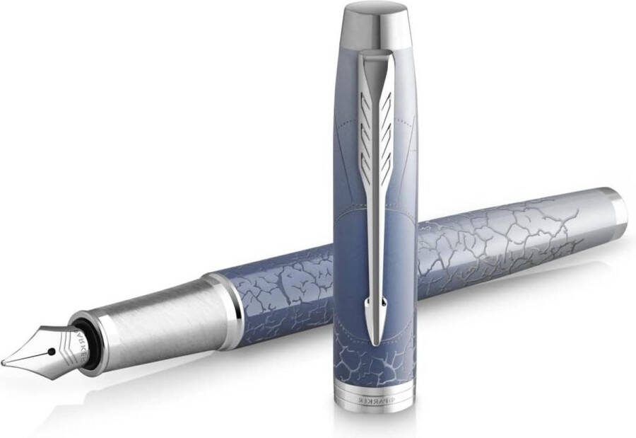 IM Premium Polar Gradiënt Chrome Trims Fine Nib Blue Inkt Cartridge Gift Box PARKER Vulpen
