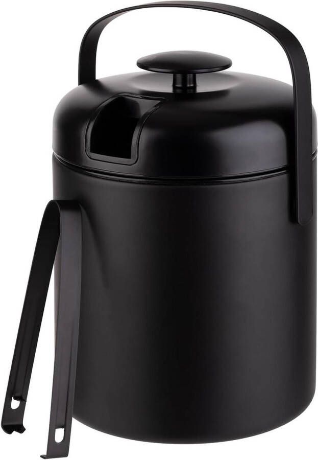 In 36016 Ijsemmer set Zwart Ã˜ 14 cm H: 22 cm 13 liter Ljsemmer
