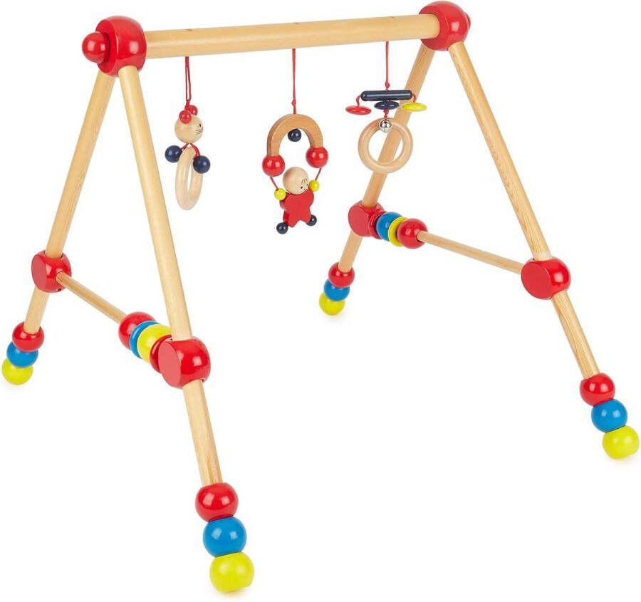 In hoogte verstelbaar speeltrapezium houten speelboog baby speeltrapeziumhout baby mobiel activity center baby gym