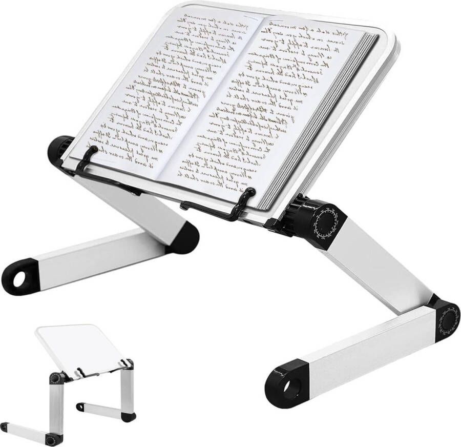 In hoogte verstelbare boekenstandaard met duurzame aluminium armen ideaal voor dikke hardcover boeken recepten en meer Book stand