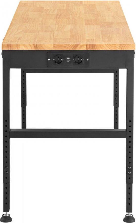 In hoogte verstelbare werkbank opspantafel 183x64x97cm werktafel 2000lbs