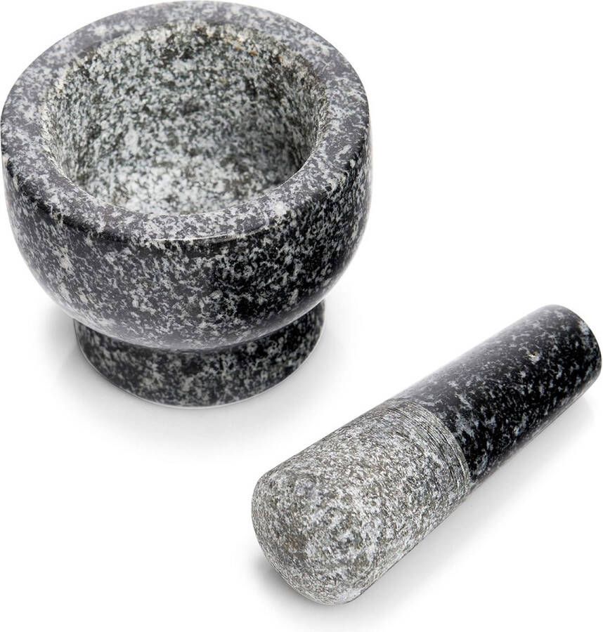 In set effectieve en eenvoudige vijzels vijzel met stamper 9 x 9 x 6.5 centimetres