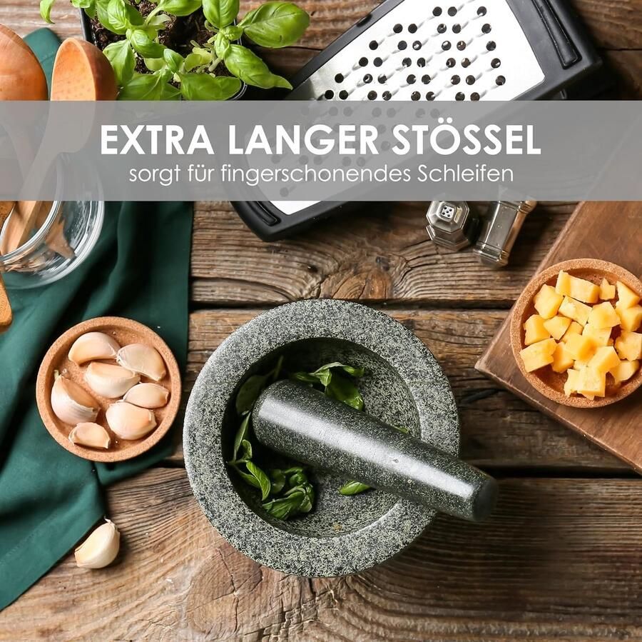 In set effectieve en eenvoudige vijzels vijzel met stamper