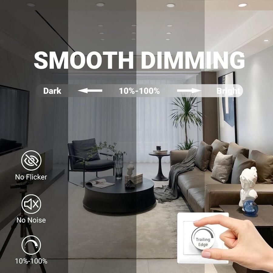 Inbouwspot 230 V dimbaar 5 W 450 lm IP44 ultra plat LED spots inbouwverlichting warmwit neutraal wit koudwit badkamer keuken woonkamer zilver set van 6