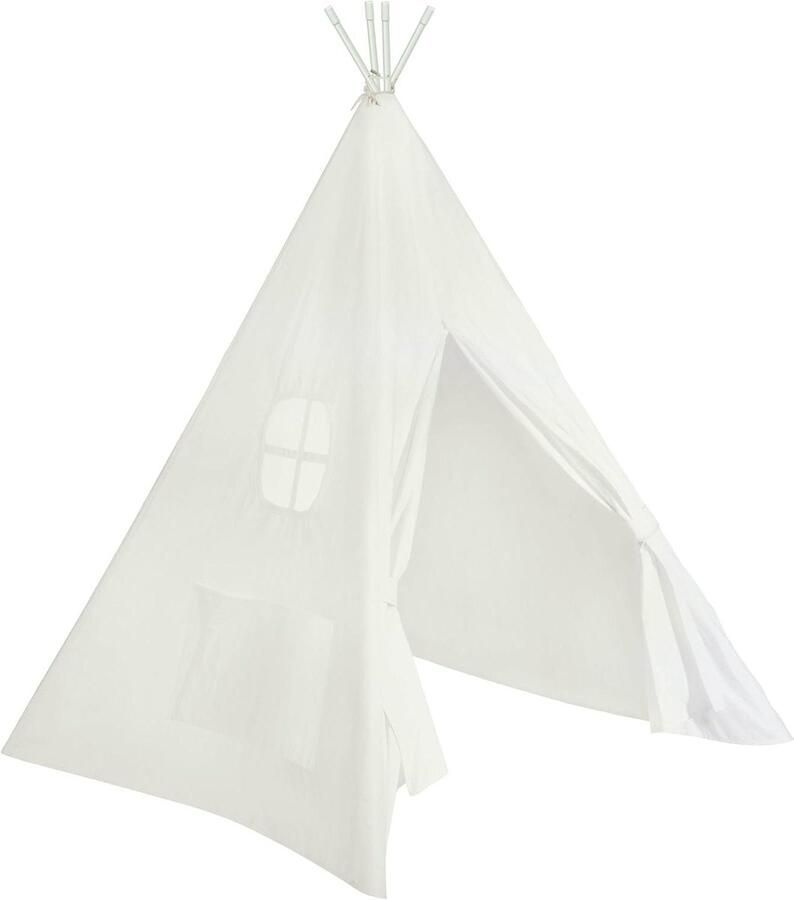 Indianentent speeltent Tipi voor kinderen van stof inclusief tas speeltenten