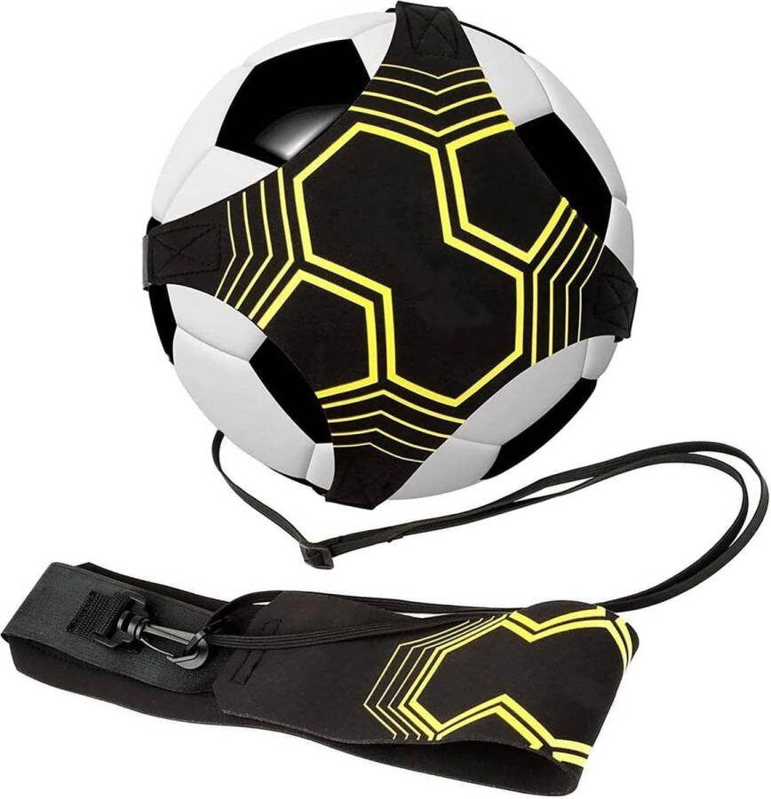 Individuele Voetbaltrainer met Verstelbare Riem voor Voetbalvolleybal Rugby Training Trainingsaccessoires voor Voetbal voor Kinderen en Volwassenen Voetalbal trainingsmateriaal