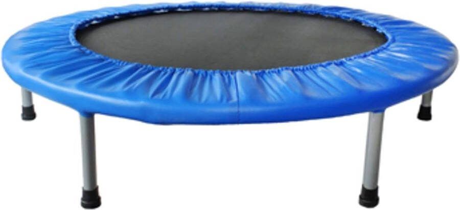 Indoor Fitness Trampoline FlyJump Fit Tiny voor volwassenen uniseks zwart blauw Ø 102 cm x 22 cm