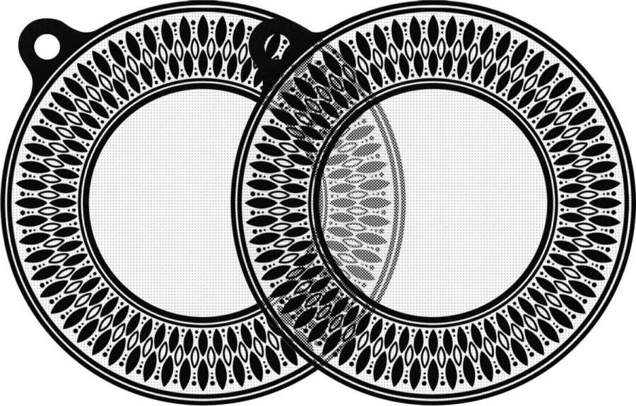 Inductiekookplaat beschermmat antislip siliconen inductiebeschermingsmat magnetisch Cooktop scratch Protector inductie stoom multifunctionele siliconen mat 24 cm set van 2 mats