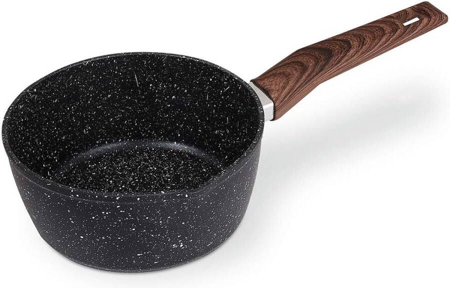 Inductiepan melkpan met antiaanbaklaag keukenaccessoires 16 cm 18 cm of 20 cm naar keuze hoogwaardige braadpan melkpan voor inductie (18 cm)
