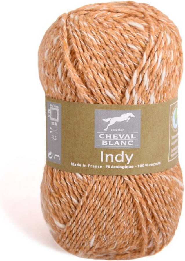 Indy mangue oranje 115 100% gerecycled haakgaren 5 bollen