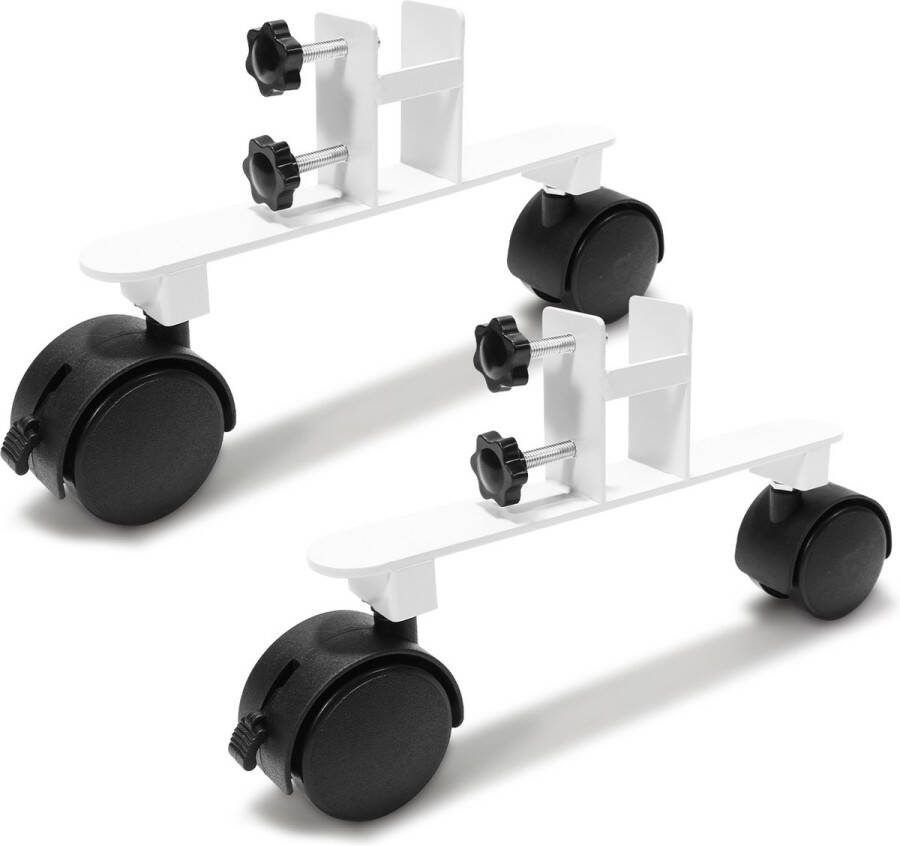 Infrarood Heater Standaard 5 paar Vrijstaande montage Pootjes voor infrarood verwarming paneel Universeel richtingswielen voor flexibele beweging en robuust maximal 3.5cm Breite wit infrarood verwarmingspaneel staand