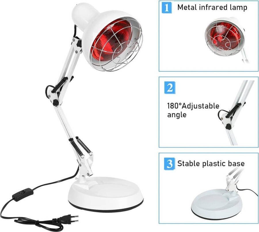 Infrarood lamp 150W rood licht lamp voor verkoudheid en spierontspanning