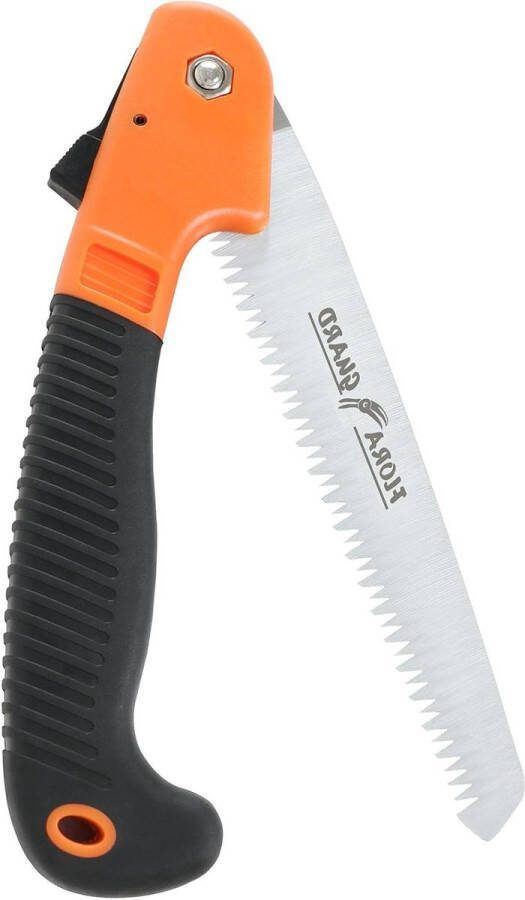 Inklapbare handzaag voor camping en takken professionele inklapbare zaag voor zwaar gebruik oranje