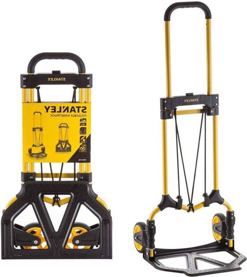 Inklapbare steekwagen draagkracht 70 kg afmetingen laadvlak 39 x 29 cm inclusief elastische spanband ruimtebesparend op te bergen