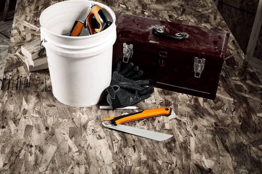 Inklapbare trekzaag 25 cm zaagblad lengte 13 TPI zwart-oranje PowerTooth 1062933 garden saw hand