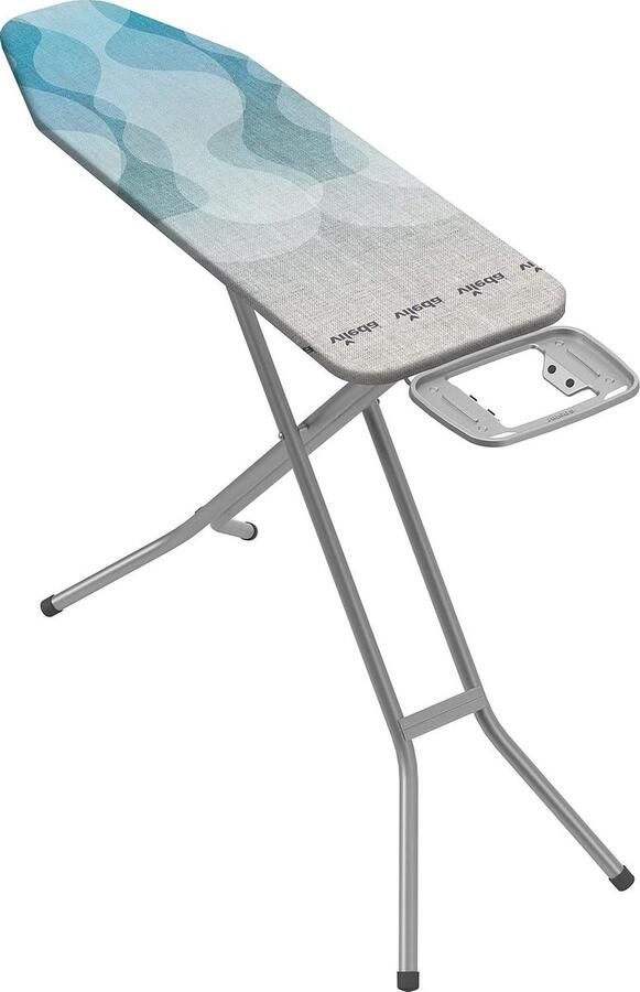Inklapbare UltraFresh strijkplank antibacteriële behandeling katoenen bekleding eenvoudig op te bergen 120 x 38 cm in hoogte verstelbaar