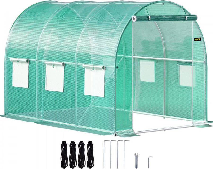 Inlooptunnel Gegalvaniseerd Frame Waterdichte Schoffels 3 x 2 1 x 2 1m Groen