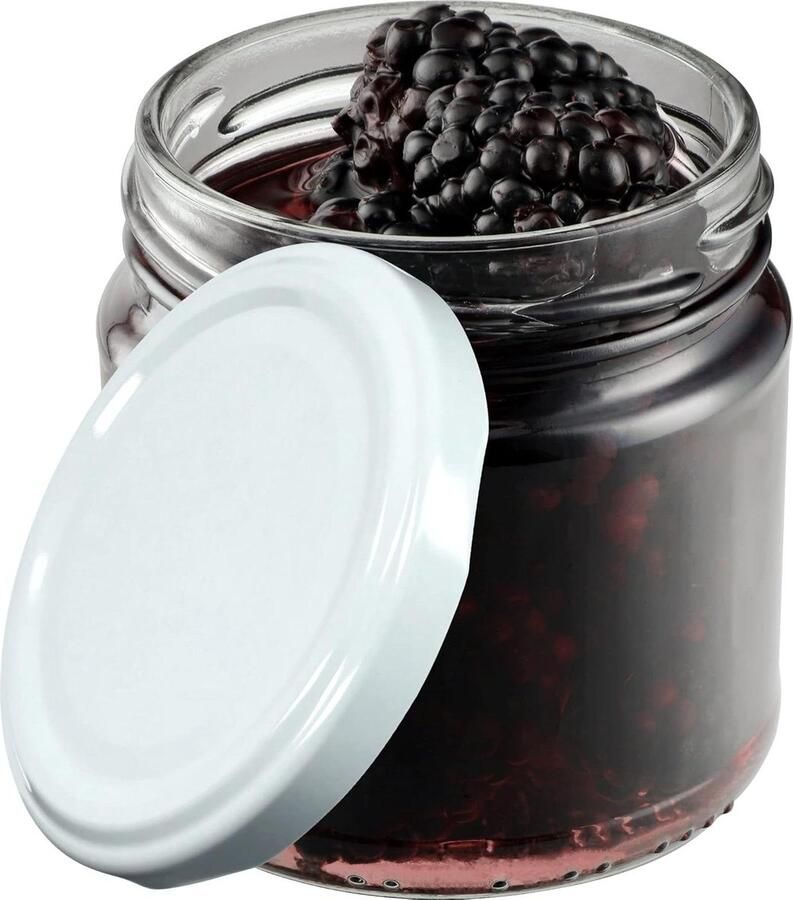 Inmaakpotten 200 ml Jampotten diameter 66 mm Honing en specerijen Luchtdichte weckpotten 10 stuks wit jampotjes met deksel