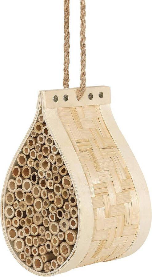 Insectenhotel ca. 21 x 12 x 125 cm bamboe-multiplex naturel Natura Udine