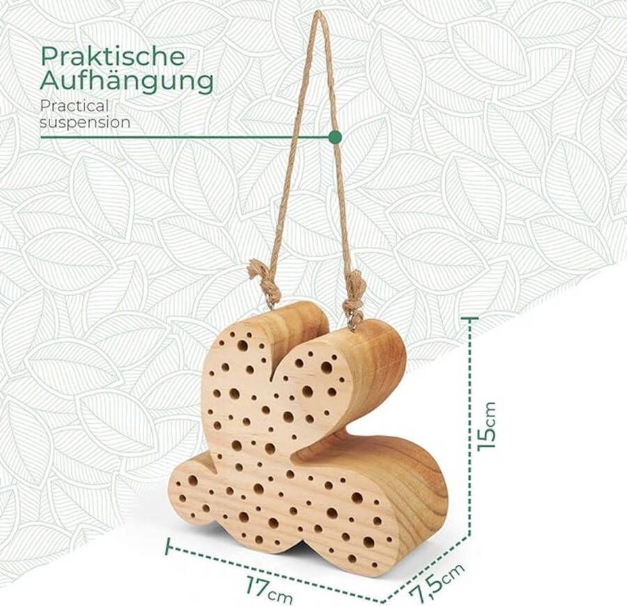 Insectenhotel Design insectenhotel met natuurlijke materiaal Voor bijen lieveheersbeestjes en vlinders Om op te hangen