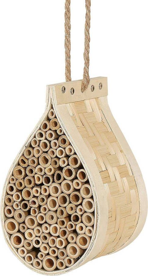 Insectenhotel Design insectenhotel met natuurlijke materiaal Voor bijen lieveheersbeestjes en vlinders Om op te hangen . 21 x 12 x 12.5 cm